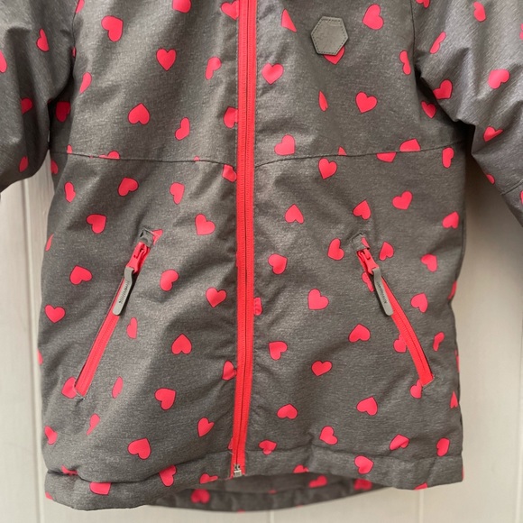 H&M Heart Print Snow Jacket - Picture 2 of 8